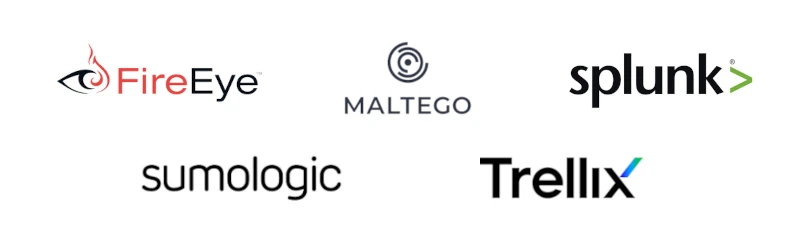 Integrations are available with a number of leading SOAR and Threat Intelligence Platforms